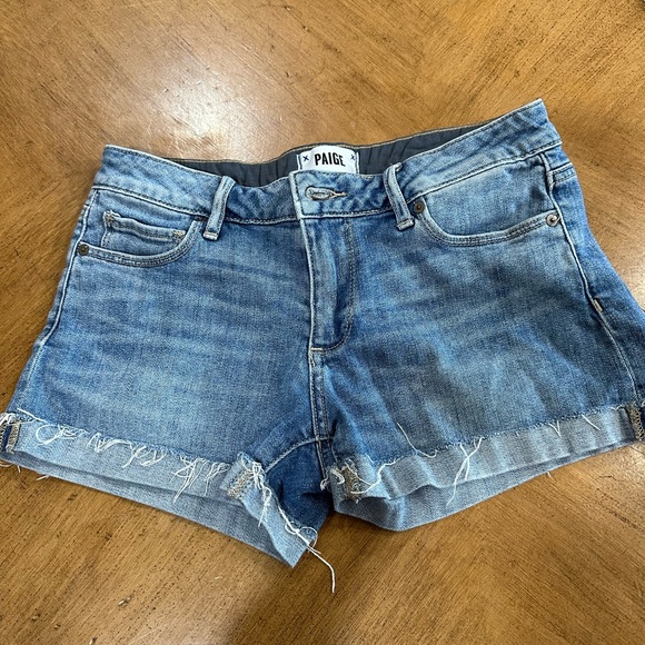 Paige Jean cuffed shorts - Picture 2 of 3